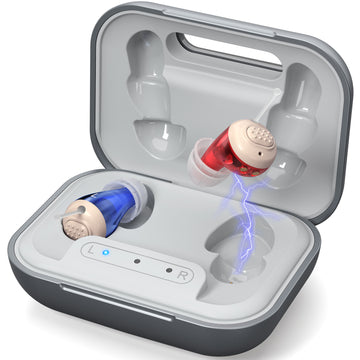 Ultra-Mini Rechargeable Hearing Aids for Seniors with Smart Noise Reduction & 80-Hour Power